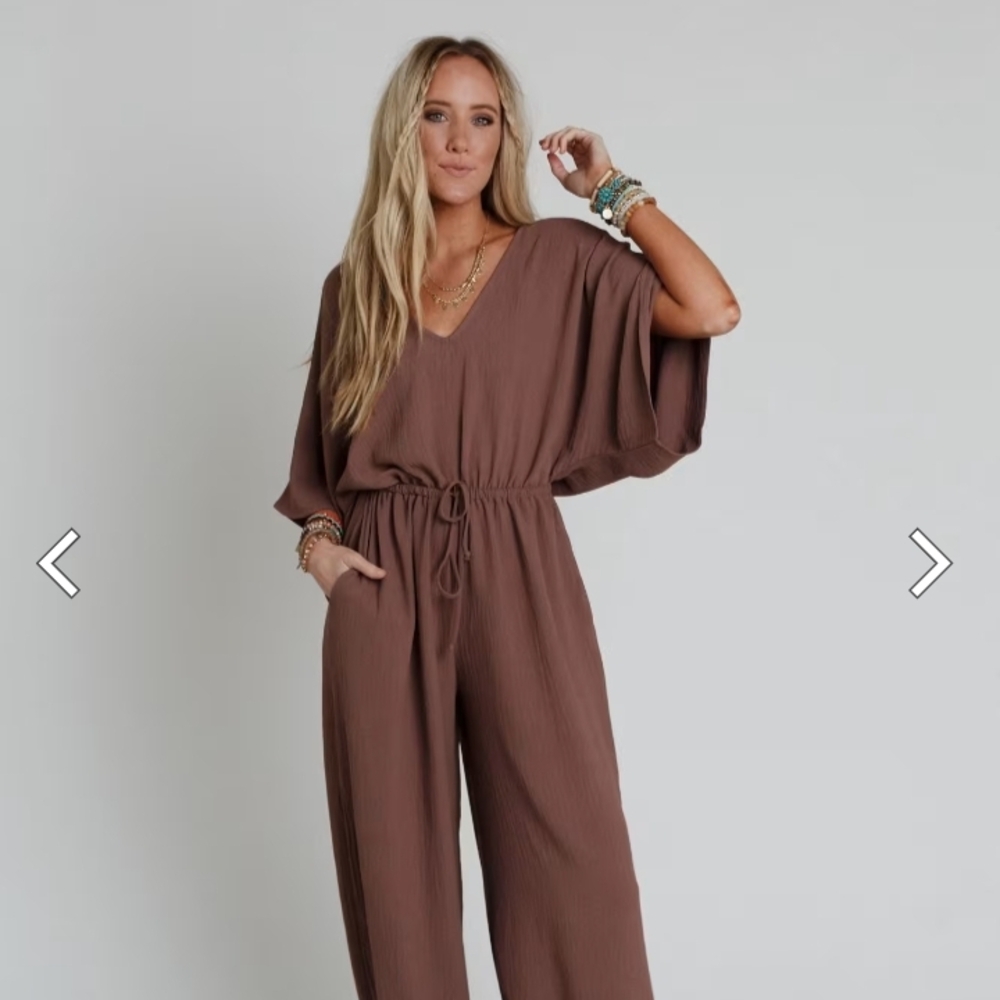 Drawstring Jumpsuit - Picture 2 of 3